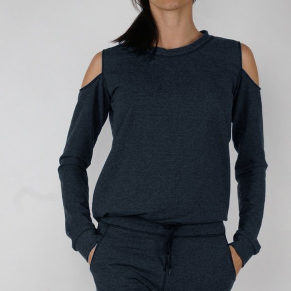 Cozy Off Shoulder Long Sleeved Shirt - Picture 1 of 3